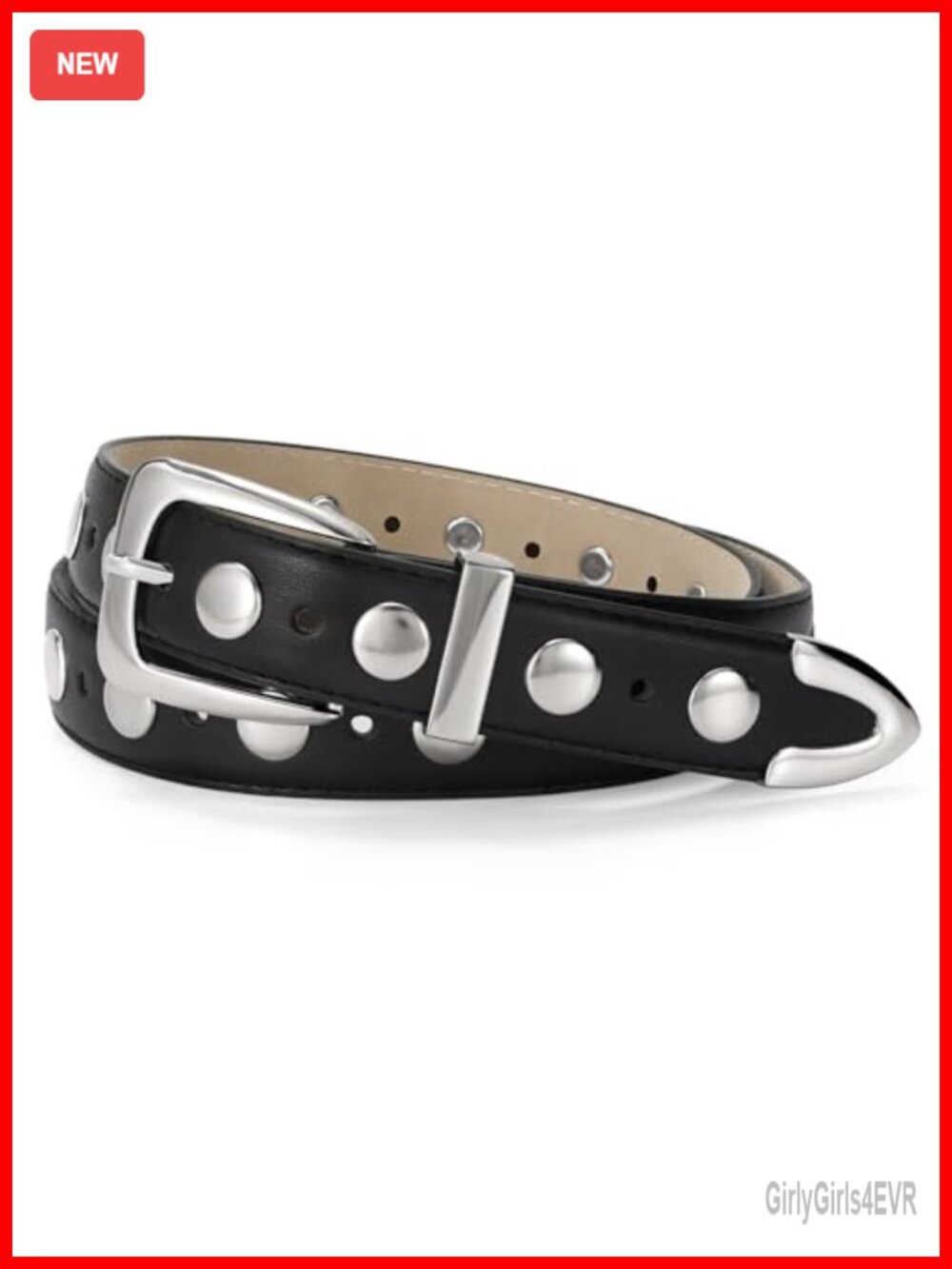 Punk Studded PU Leather Belt for Women - Vintage Style Waist Belt
